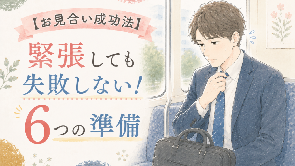 【お見合い成功法】緊張しても大丈夫！失敗しないための6つの準備